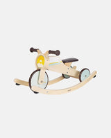 Balansoar si tricicleta, Janod, 2 in 1, din lemn, 12 luni+ - Elcokids
