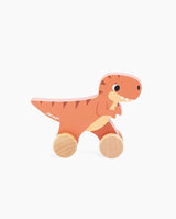 Jucarie de impins, Janod, Dinozaur T-Rex, din lemn, 1 an+ - Elcokids