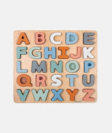 Puzzle alfabetic, Janod, din lemn, multicolor, 2-6 ani - Elcokids