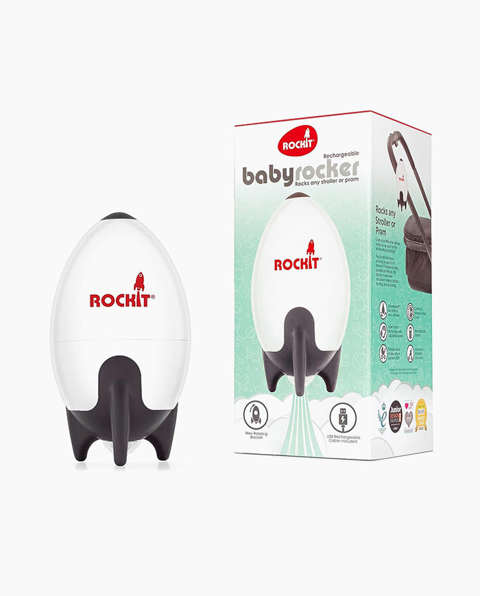 Balansoar portabil pentru bebelusi, Rockit, incarcare prin USB, cu vibratii