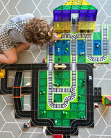 Set magnetic, Learn & Grow, Toppers Train Track Pack, 36 piese, 3 ani+