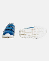 Adidasi din piele, PJ Shoes, Tokyo, cu scai, blu - Elcokids