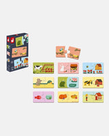 Puzzle Domino, Janod, 20 piese, 2 ani+ - Elcokids