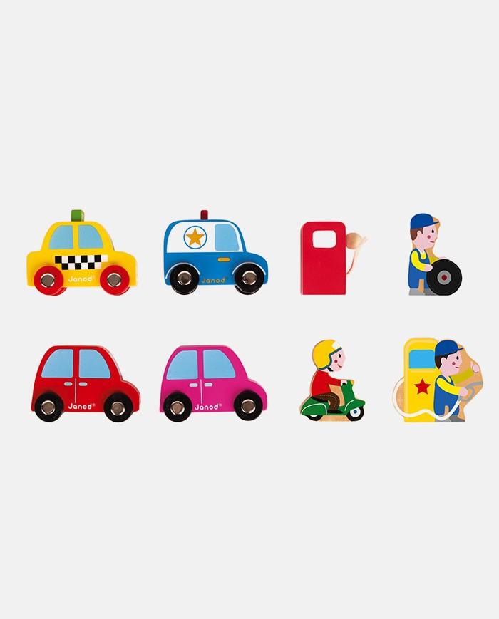 Statie de benzina, Janod, din lemn, 3 ani+ - Elcokids