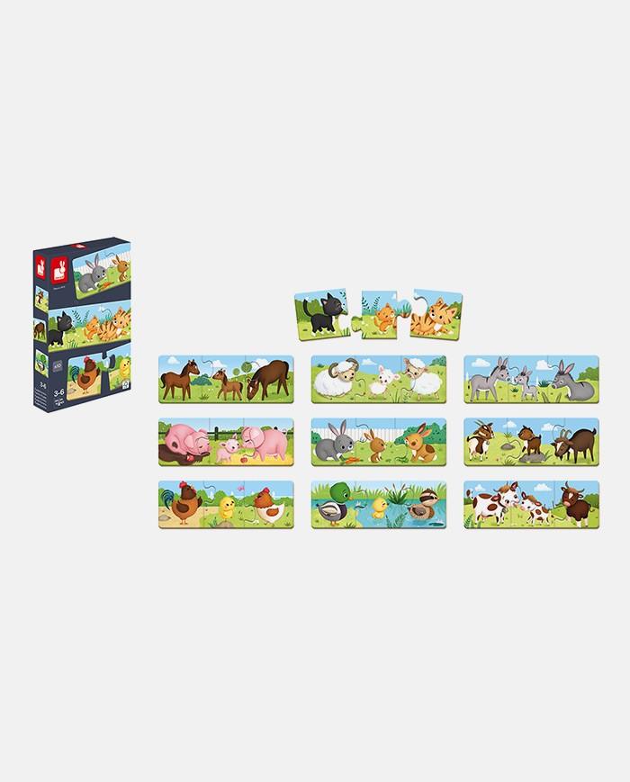 Puzzle Trionimo, Janod, 30 piese, 3 ani+ - Elcokids