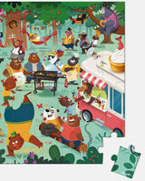 Puzzle familia ursilor, Janod, cu cutie gentuta, 54 piese - Elcokids