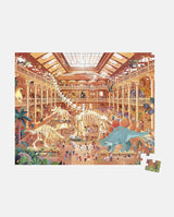 Puzzle muzeul de istorie naturala, Janod, cutie tip gentuta, 100 piese - Elcokids