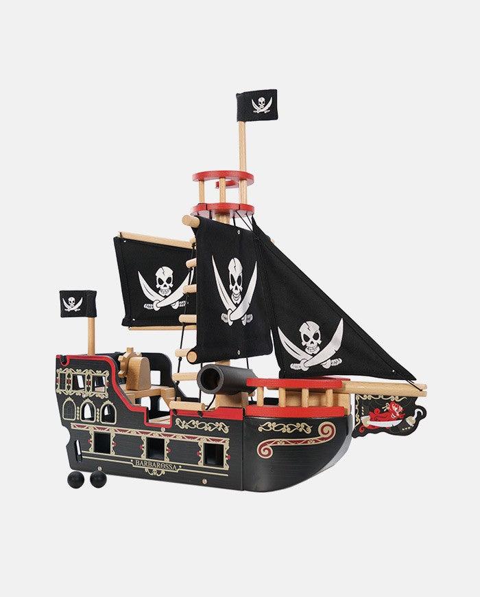 Jucarie din lemn, Le Toy Van, corabia piratilor, neagra - Elcokids