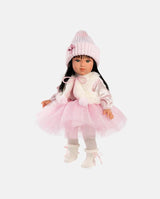 Papusa Llorens, Greta, cu fustita tutu roz, 40 cm - Elcokids