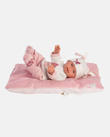 Papusa Llorens, Bebita, cu salteluta roz, 26 cm - Elcokids