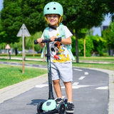Trotineta copii pliabila, reglabila, roti luminoase, Highwaykick 3 Led Kiwi, 3-6 ani, pana la 50 kg, Scoot Ride - Elcokids