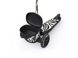 Trotineta copii pliabila, suport jucarie, Highwaykick 2 Lifestyle Zebra, 2 ani +, pana la 50 kg, Scoot Ride - Elcokids