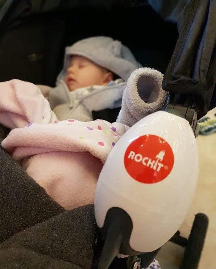 Balansoar portabil pentru bebelusi, Rockit, cu vibratii - Elcokids