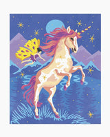 Set picteaza dupa numere, Janod, Unicorni, 7 ani+ - Elcokids