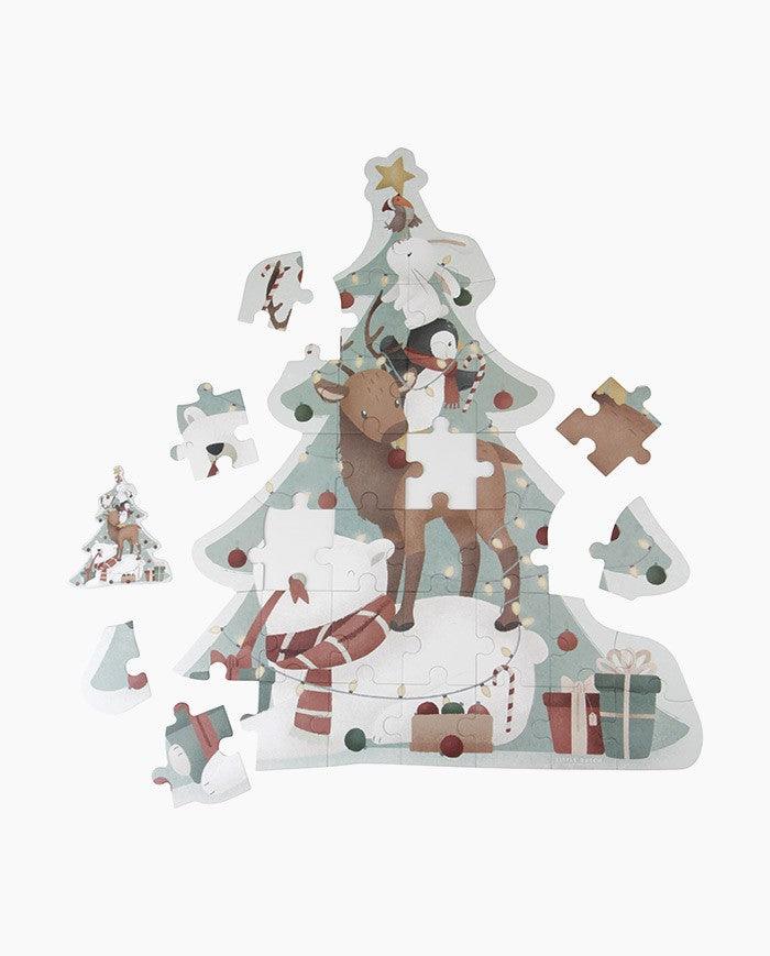 Puzzle Xl de Caraciun, Little Dutch, Bradut, Editie Speciala, 4 ani+ - Elcokids