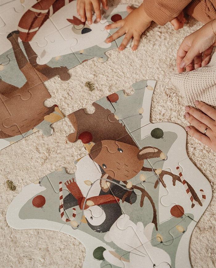 Puzzle Xl de Caraciun, Little Dutch, Bradut, Editie Speciala, 4 ani+ - Elcokids