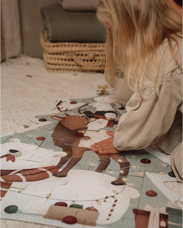 Puzzle Xl de Caraciun, Little Dutch, Bradut, Editie Speciala, 4 ani+ - Elcokids