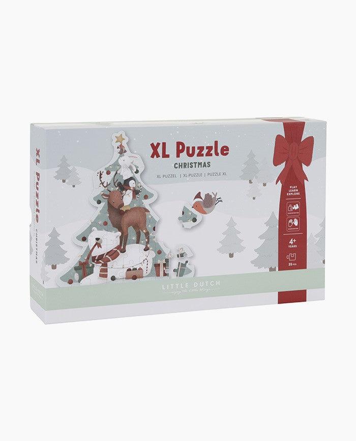 Puzzle Xl de Caraciun, Little Dutch, Bradut, Editie Speciala, 4 ani+ - Elcokids