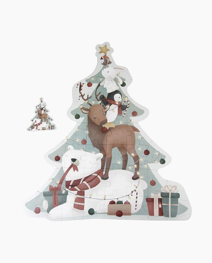 Puzzle Xl de Caraciun, Little Dutch, Bradut, Editie Speciala, 4 ani+ - Elcokids