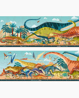 Puzzle dinozauri, Janod, 100 piese, 6 ani+ - Elcokids