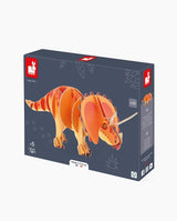 Puzzle 3D Triceratops, Janod, 32 piese, 5 ani+ - Elcokids