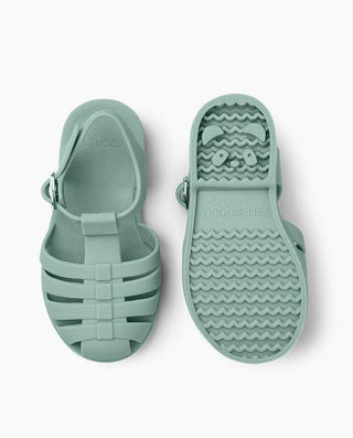 Sandale pentru plaja, Liewood, Bre, flexibile, verzi - Elcokids