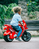 Motocicleta copii, Injusa, Moto Hawk, rosie, 3 ani+ - Elcokids