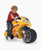 Motocicleta copii, Injusa, Moto Winner, galbena, 3 ani+ - Elcokids