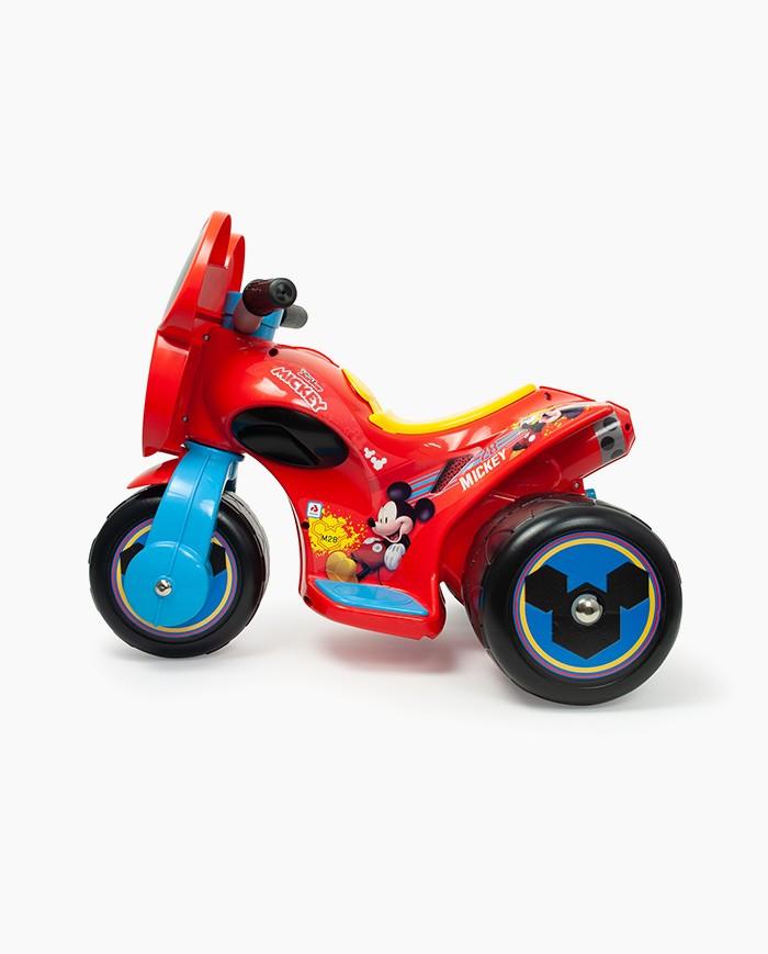 Tricicleta electrica copii, Injusa, Mickey Mouse, 6V, cu pedala de acceleratie, 1 ani+ - Elcokids