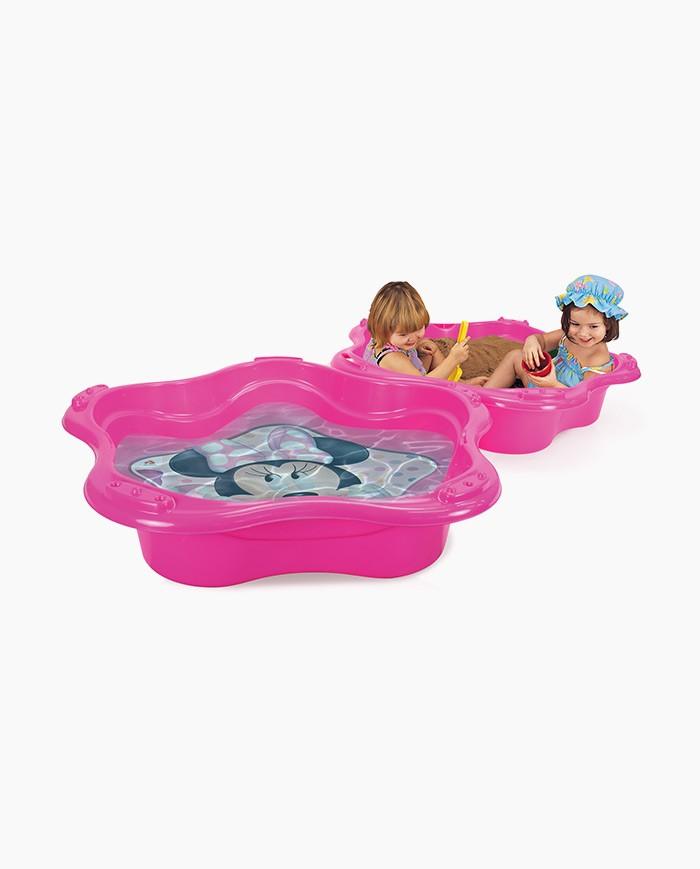 Cutie pentru nisip copii, Injusa, Minnie Mouse, din plastic, 1 an+ - Elcokids
