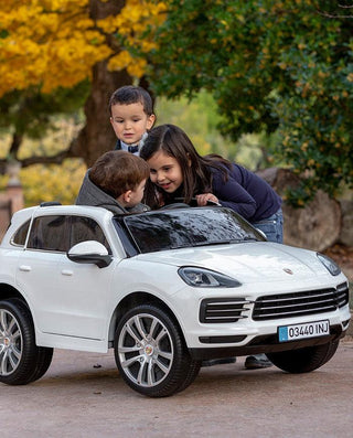 Masinuta electrica copii, Injusa, Porsche Cayenne, 12V, Mp3, 2 viteze, 3 ani+ - Elcokids