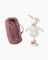 Imbracaminte Llorens, Bebelusi 35 cm, cu portbebe fuchsia, 5 piese - Elcokids