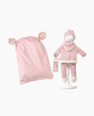 Imbracaminte Llorens, Bebelusi 40 cm, cu pernita roz, 6 piese - Elcokids