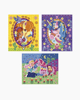 Set creativ mozaic, Janod, Ponei si unicorni, 5 ani+ - Elcokids