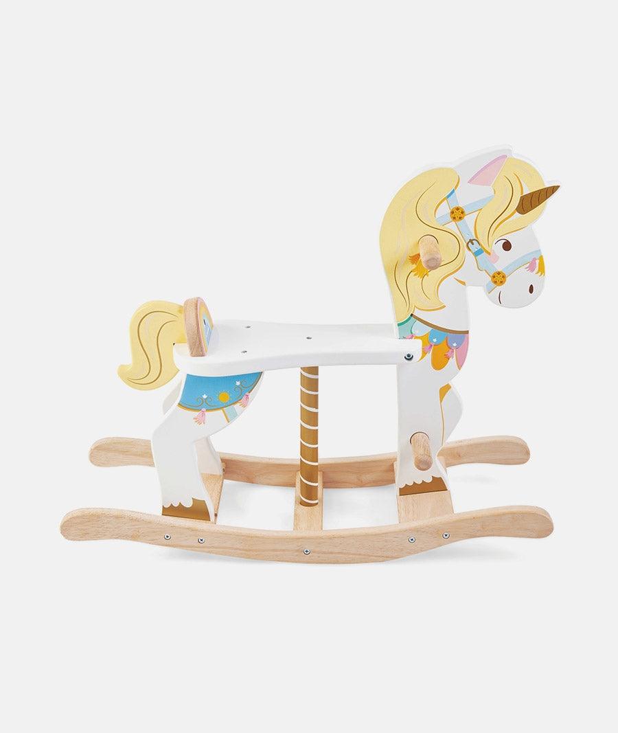 Balansoar din lemn, Le Toy Van, unicorn, 12 luni+ - Elcokids