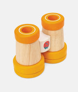 Binoclu din lemn, Le Toy Van, portocaliu - Elcokids