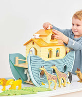 Jucarie din lemn, Le Toy Van, Arca lui Noe, cu animale - Elcokids