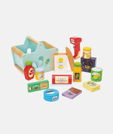 Set produse alimentare, Le Toy Van, cu scanner, din lemn, 2 ani+ - Elcokids