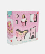 Set bebelus cu accesorii, Le Toy Van, roz, din lemn - Elcokids
