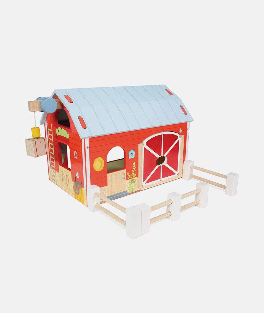 Hambar din lemn, Le Toy Van, rosu - Elcokids