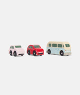 Set 3 masini retro, Le Toy Van, din lemn, 3 ani+ - Elcokids
