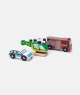 Set 3 vehicule de urgenta, Le Toy Van, din lemn, 3 ani+ - Elcokids