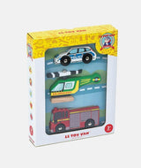 Set 3 vehicule de urgenta, Le Toy Van, din lemn, 3 ani+ - Elcokids