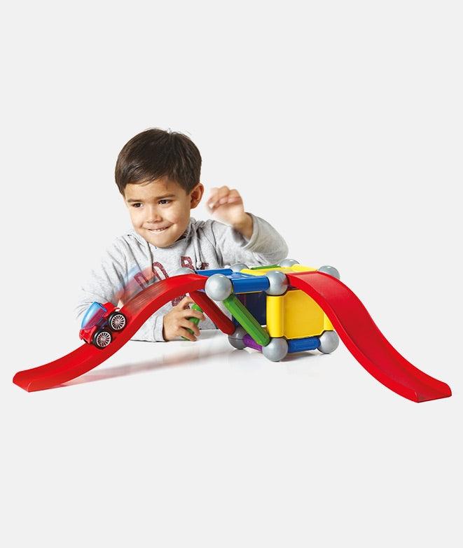 Joc magnetic SmartMax, Basic Stunt, set vehicule Play - Elcokids