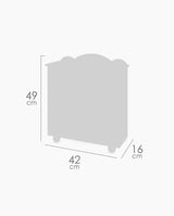 Dulapior din lemn, Decuevas, Tulipe din lemn, 49 cm