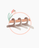 Dulapior din lemn, Decuevas, Tulipe din lemn, 49 cm