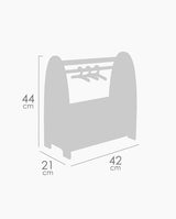 Dulapior din lemn cu sertare textile, Decuevas, Tulipe, 44 cm