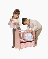 Dulapior din lemn cu sertare textile, Decuevas, Tulipe, 44 cm