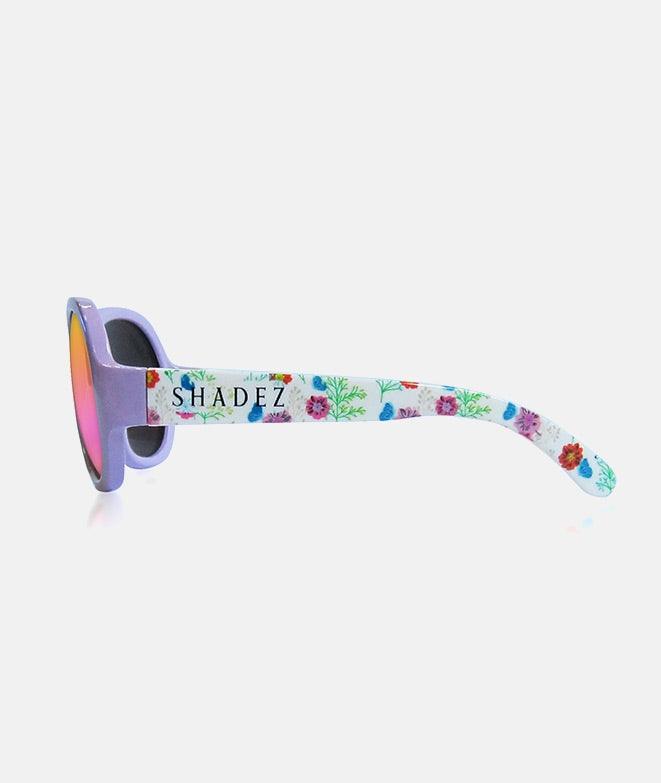 Ochelari de soare, Shadez, Flower Patch, Baby, violet, 0-3 ani - Elcokids