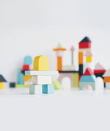 Cuburi din lemn, Le Toy Van, multicolor, 60 piese - Elcokids